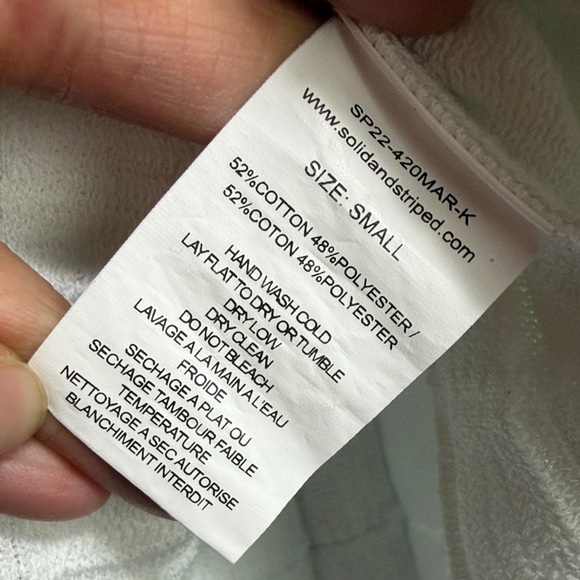 SOLID & STRIPED “the Rosie” White Textured Skater mini Skirt - Picture 4 of 8